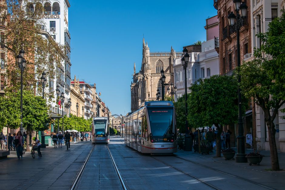 Christmas Lights on Avenida de la Constitucion and Calle Tetuan